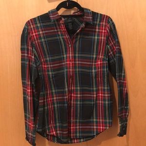 J Crew plaid button down